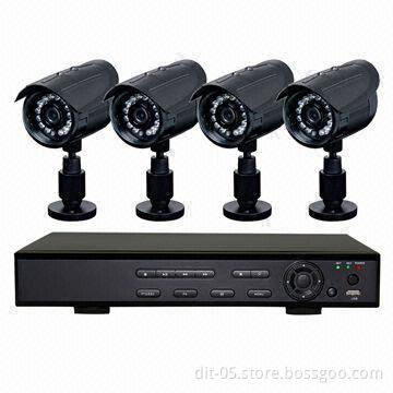 4 Channels D1 H.264 Standalone DVR Kit, Support PTZ Control